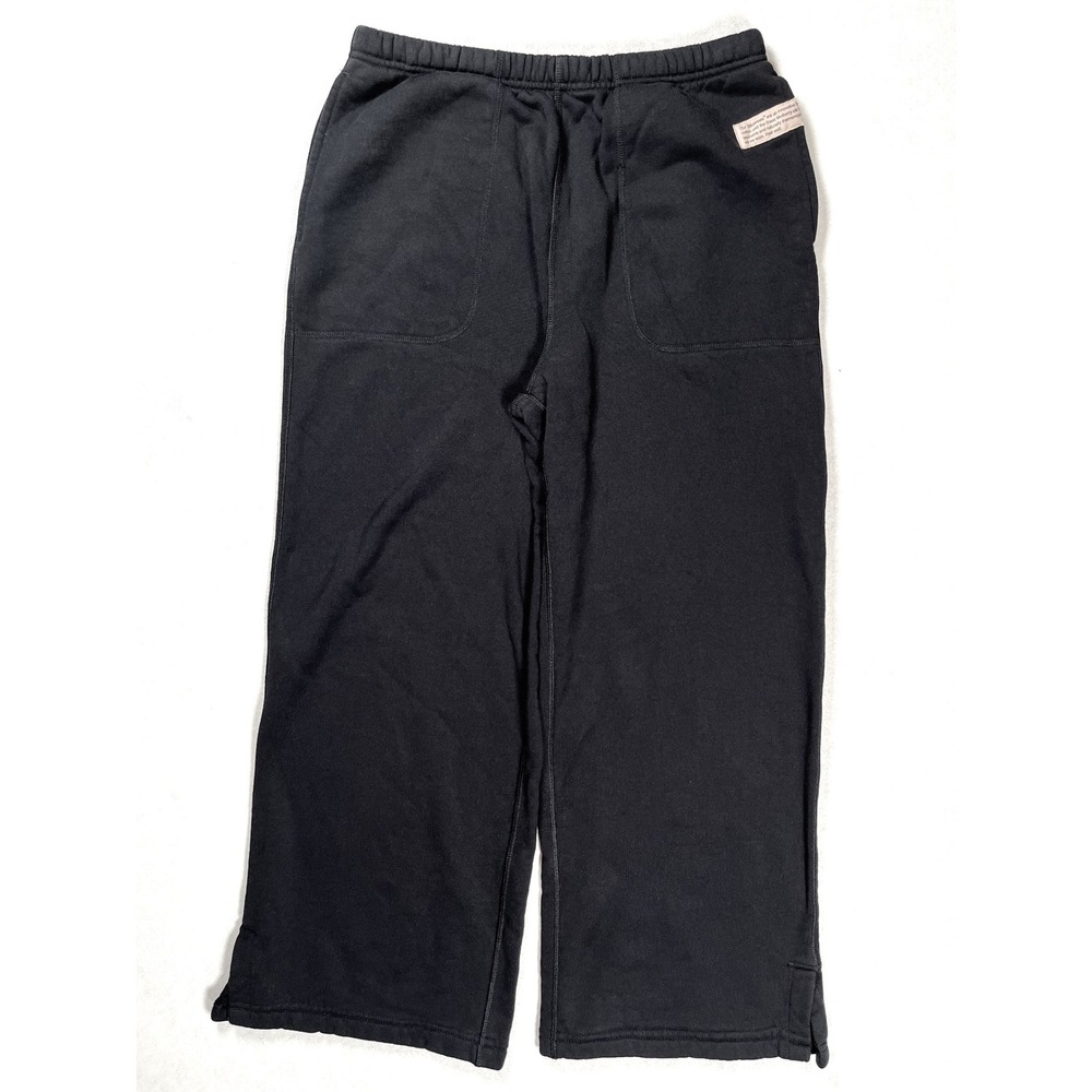 Lunya Good In Bed Silksweat Pants Women Medium Black Cotton Silk Loungewear Cozy
